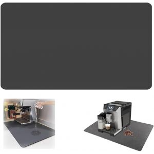 Kalanka-Tapis Absorbant Vaisselle Gris Fonc&eacute; 60 Cm X 50 Cm - S&eacute;chage Rapide, Antid&eacute;rapant, Egouttoir - Pour Comptoirs Et Machines &Agrave; Caf&eacute; - Neuf
