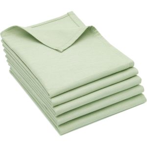 Eryi-Lot De 5 Torchons En Coton De 50x70 Cm - Super Absorbants Et Robustes - Lavables Jusqu'à 60°C - Vert - Qualité Gastronomique - Certifiés Oeko Tex® - Neuf