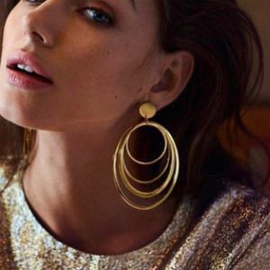 Kal-Boucles D'oreilles Cerceau Rond En Or Boucles D'oreilles Cerceau Petit Et Grand Hypoallerg&eacute;nique Boucles D'oreilles Cerceau Rond Bijoux Pour Femmes Filles - Neuf