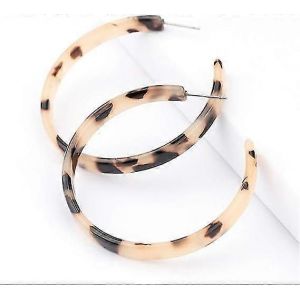 Léopard Grand Rond Acrylique Boucles D'oreilles Vintage Demi-Cercle Goutte Boucle D'oreille Pour Les Femmes Balancer Des Bijoux Pour Les Femmes Fille Cadeaux Cadeau Saint-Valentin Né - Neuf