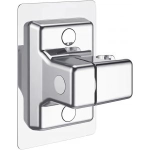 JGD-Support &agrave; Ventouse Argent&eacute; pour Pommeau de Douche - Sans Perforation, R&eacute;glable, de Rechange - Neuf