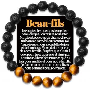 Eryi-Frere Bracelet Beau Papa Petit Fils Cadeau Parrain Demande Filleul Tonton Neveu Cousin Papy Arriere Grand Pere Père Frère A Mon Homme Copain Veux Tu Etre Mon Parrain Cadeaux Bracelets Bijou Orig - Neuf