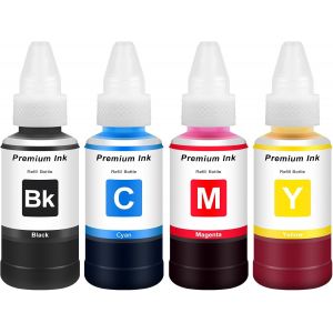 Encre 664 Cartouche Encre pour 664 T664 T6641 Bouteille d' Encre Couleurs 70mL Recharge pour Imprimante ET-2650 ET-2600 ET 2650 ET 2600 ET-2500 ET-2550 ET-3600 ET-4500 ET-4550 L355 L555 - Neuf