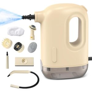SUBZONAL-Nettoyeur Vapeur 1200W, Nettoyeur Vapeur Portable Polyvalent, Nettoyeur à vapeur, Nettoyeur Vapeur a Main, Avec 8 Accessoires, 300 ml Réservoir, pour Canapé, Cuisine, Sol, Salle de Bain - Neuf