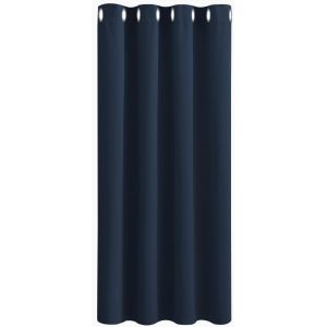 Rideaux Occultants Thermique-Lot De 1 Panneau Rideau À Oeillets De Fenêtre Lumineux Bloquer Isolation Du Bruit Pour Chambre Des Bébés,Largeur 140 X Hauteur 180cm,Bleu Foncé - Neuf