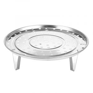 panier vapeur rond en acier inoxydable, support vapeur, plateau de cuisson vapeur, panier vapeur pour la cuisine à domicile, accessoires pour autocuiseurs - Neuf