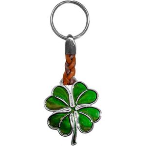 KAL-Porte-Cl&eacute;s Anneau Porte-Cl&eacute;s En M&eacute;tal &Eacute;paisseur 2 Mm, Bande En Similicuir, Longueur Totale Env. 9 Cm-11 Cm - Neuf