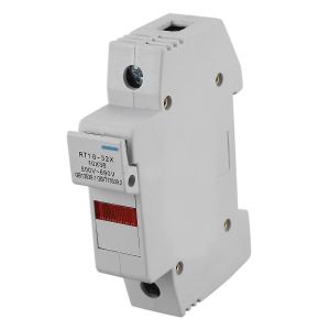 Rt18-32x Ac 380v 32a 1 Pôle 10x38mm Montage Sur Rail Din Base De Porte-Fusible - Neuf