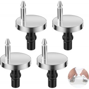 4 Pcs Charni&egrave;re Abattant WC, Vis Caoutchouc Rechange Pi&egrave;ces de Rechange pour Couvercle de Toilette, Fixations de Si&egrave;ge de Toilette, Fixation Abattant WC Toilettes &agrave; Charni&egrave;re, Montage Facile - Neuf