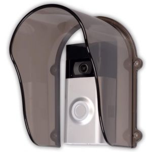 KALANKA-Plastique -Sonnerie de Porte -Couverture de Pluie, Anneau Transparent Sonnette de Porte R&eacute;sistant Aux Intemp&eacute;ries Imperm&eacute;able Approche de Contr&ocirc;le de Protection (Gris) - Neuf