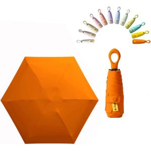 Mini Parapluie De Poche Pliant De Voyage Protection Uv Upf 50/Anti Tempete Ultra L&eacute;ger Et Femme R&eacute;sistant Aux Compact Portable Umbrella - Neuf