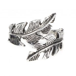 Bague En Metal A Motif De Feuille, Reglable, A La Mode, Exquise, Accessoire De Bijouterie, Cadeau - Neuf