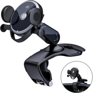 Letnerny-Support Telephone Voiture Avec Pince À Ressort Réglable À 360 °, Support Téléphone Voiture Multifonction, Support Telephone Voiture Tableau De Bord, Adapté Aux Smartphones De 4 À 6,5 Pouces - Neuf