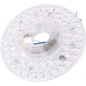 Kit D'éclairage de Ventilateur de Plafond LED 4,92 Pouces 18W 3CCT Panneau de Remplacement de Feux de Ventilateur de Plafond Dimmable avec Fixation Magnétique pour Une (230V) - Neuf