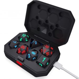 Jeu De Dés Lumineux Rechargeables À Led, À Secouer Pour Éclairer Les Jeux De Table - Neuf