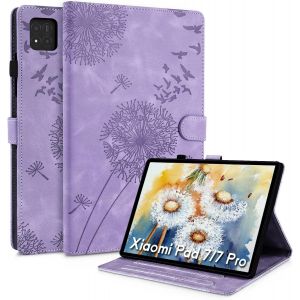 KAL-Coque Xiaomi Mi Pad 7 Pissenlit Housse En Tablette Cuir Tpu Cover Case &Eacute;tui Housse De Protection Pour Xiaomi Pad 7/7 Pro 11,2 Pouces(2024/2025) Violet - Neuf