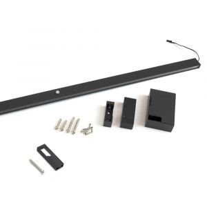 Emuca 5074454 Barre De Penderie Pour Armoire Castor Avec Lumi&egrave;re Led, Batterie Amovible Et D&eacute;tecteur De Mouvement, 1.158, Peint - Neuf