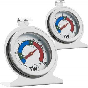 Kal-Thermomètre World Réfrigérateur Congélateur Thermomètre Paquet Double Température Du Réfrigérateur - 1 Thermomètre Réfrigérateur Et 1 Thermomètre Congélateur - Neuf
