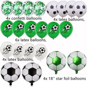 Ballon Anniversaire Football 18 Ans Anniversaire Football D&eacute;coration 18 Ans Anniversaire Vert Ballon 18 Ballon D&eacute;co Football 18 D&eacute;coration Anniversaire 18 Ans G&acirc;teau Topper Football Gar&ccedil;ons - Neuf