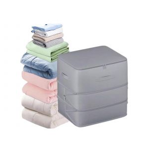 Sac de rangement compressif gris &agrave; 3 couches pour un gain de place - Neuf