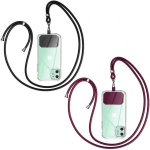 KAL-Chaîne De Téléphone Portable Universelle À Bandoulière U2013 Compatible Avec N'Importe Quel Téléphone Portable Et Smartphone, Chaîne À Bandoulière, Étui Avec Cordon - Neuf