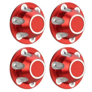 Capuchon de verrouillage de pneu RC pour AXIAL 1/6 SCX6 JLU, accessoires de mise à niveau de voiture télécommandée rouge 4 pièces - Neuf