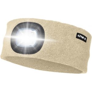 Jgd-Led Sport Bandeau,Rechargeable Par Usb Ultra-Lumineux 4 Lampe,Elastique Antid&eacute;rapant Bandeau Cheveux Sueur Absorbant Pour Running Basketball Yoga Cyclisme Fitness - Neuf