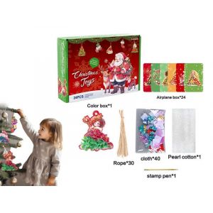 Kit de jouets Poke Art DIY 24 jours - D&eacute;corations de No&euml;l pour enfants - Neuf
