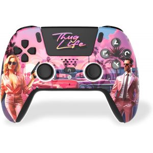 -Manette Bluetooth pour PS5 LED - Thug Life - Neuf