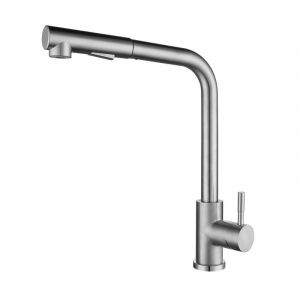 Robinet de Cuisine en Acier Inoxydable Mitigeur pour Évier de Cuisine avec Bec Rotatif à 360 ° Robinet Mitigeur Cuisine Chaud et Froid - Neuf