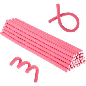 Lot De 30 Bigoudis Pour Cheveux Sans Chaleur - En Mousse Flexible - Pour Femmes Et Filles - Cheveux Longs Et Courts - Pour Grandes Et Petites Boucles - 0,31 X 9,45 Pouces - Neuf