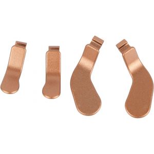 Kal-Lot De 4 Palettes De Manette En Acier Inoxydable, Verrous De Gâchette En Métal, Accessoires De Jeux Vidéo Pour One Elite Series 2 Modèle 1797, Kit De Boutons D'accessoires - Neuf