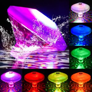 Lumière Led Flottante, Éclairage De Piscine, Éclairage Led Flottant Étanche Ip68 Avec 7 Modes De Couleurs Assortis, Éclairage Led Sous-Marin Pour Piscine, Fontaine, Spa - Neuf