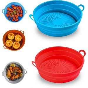Ventes Promotionnelles Paquet De 2 Air Fryer Poêle En Silicone Réutilisable 7,5 Pouces - Neuf