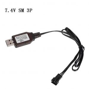 compatible-6.4v/7.4V Chargeur Batterie Li-ion SM-3P RC Toys télécommande jouet SM3P portable USB Charg - Neuf
