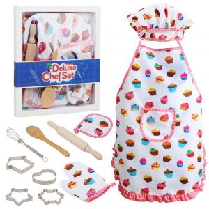 Des Cadeaux Populaires Pour Les Filles Et Les Garçons Âgés De 2 À 8, Les Enfants Du Chef Ensemble De Costumes, Les Filles En Tablier, Les Enfants Toque De Chef Et D'un Tablier, D'un - Neuf