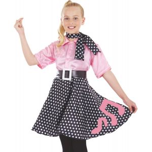 Nbgcm-Déguisement Disco Fille, Robe Vintage Années 50, Costume Note Musique, Carnaval Enfant - Neuf