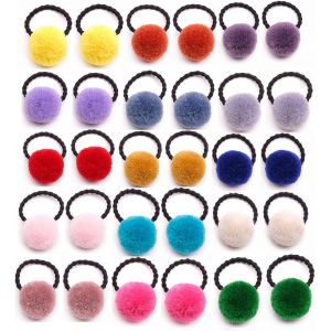 Lyxoto Lot De 30 &Eacute;lastiques &Agrave; Cheveux En Caoutchouc Souple Pour Queue De Cheval Pour Femmes Et Filles (15 Couleurs) - Neuf