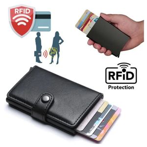 Portefeuille de protection RFID NFC noir - Neuf