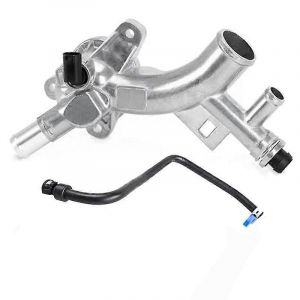 Boîtier de refroidissement du moteur Sortie d'eau en aluminium avec tuyau - Neuf