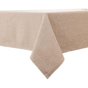 CMWS-Nappe Carrée Rectangulaire en Tissu Aspect Lin Imperméable pour la Cuisine Le Café et Le Jardin - Neuf