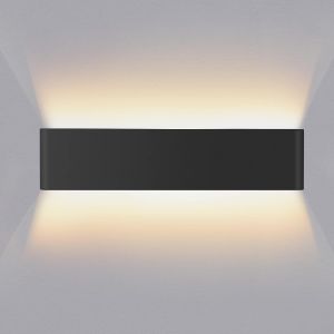 Ulteronixshop-Applique Murale Interieur 16w 40cm Haut Et Bas Luminaires Int&eacute;rieur Aluminium D&eacute;corer/Moderne Applique Murale Blanc Chaud 3000k Appliques Convient Pour Salon|Chambre|Couloir&iquest;Noir&iquest; - Neuf
