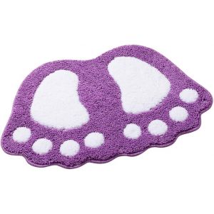 Tapis De Bain Antid&eacute;rapant, Tapis De Douche, Grand Tapis Moelleux Absorbant, Paillasson (40 X 60 Cm, Violet) - Neuf