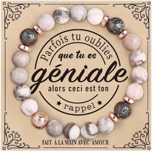 Kalanka-Giftgem Cadeau Femme - Cadeau Anniversaire Femme, Cadeaux 16, 18, 30, 40, 50, 60 Anniversaire Femmes,Bracelet Pierre Naturelle Femmes Cadeaux Pour Maman S?ur Amie Coll&egrave;gues - Neuf