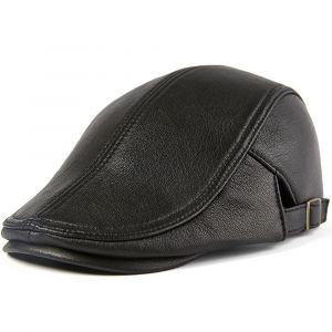 Buttermere-Béret En Cuir Group Pour Homme,Casquette Plate En Peau De Mouton,Marron,Ajustable,Haute Qualité,Automne Hiver - Neuf