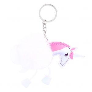 Porte-Cles Licorne De Dessin Anime, Porte-Cles Moelleux, Pendentif Pour Sac, Decoration De Voiture - Neuf