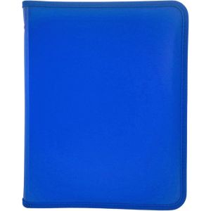Classeur A4 Fermeture Éclair, Porte Documents à Zip Format A4 avec une Poche Intérieure, Dossier pour Rangement de Documents, 2 Fermetures Éclairs, Largeur de 3 cm (Bleu) - Neuf