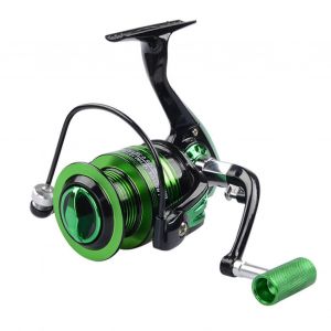 Metal Head Spinning Reel Pêche Moulinet Équipement De Pêche Pour Eau Salée D'eau Douce Noir Vert 5000 - Neuf