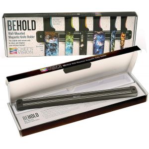 Mevronisshop-Support Magn&eacute;tique Pour Couteaux Chef&iquest;S Vision &iquest; Noir &iquest; Barre Magn&eacute;tique &Eacute;l&eacute;gante Pour Couteaux &iquest; Support Magn&eacute;tique Moderne Pour Un Acc&egrave;s Facile &iquest; Id&eacute;al Pour Le Mur &iquest; Couteaux Non Inclu - Neuf