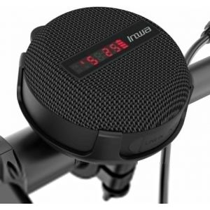 Enceinte Portable Bluetooth, Haut-Parleur Pour Vélo Avec Affichage De Vitesse, Haut-Parleur Sans Fil Avec 480 Minutes De Lecture Super Longue, Micro Intégré, Ip67(Rouge) - Neuf